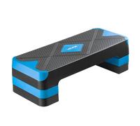VEVOR Aerobic Exercise Step Platform Adjustable Workout Stepper 4 Riser Blue