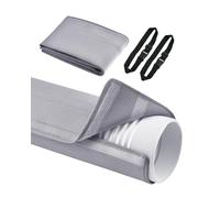 VEVOR Air Conditioning Hose Cover, AC Hose Duct Vent Cover, Insulating Sleeve for 5" & 6" Exhaust Hose with 2 Adjustable Buckle Straps, Grey
