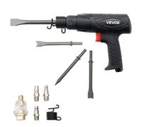 VEVOR Air Hammer, 2500-2700BPM Pneumatic Hammer with 70mm Stroke & 4PCS 170mm Long Barrel Chisels, Pistol-Grip Compact Air Chisel Pneumatic Shovel Too