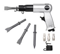 VEVOR Air Hammer, 3500BPM Pneumatic Hammer with 2.76-inch Stroke & 4PCS Chisels Round Shank, Pistol-Grip Compact Air Chisel Pneumatic Shovel Tool for