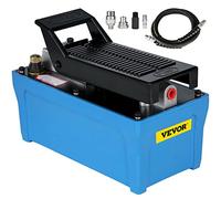 VEVOR Air Hydraulic Pump 10,000 PSI Hydraulic Pressure 0.8 liters (0.21 gallons) Reservoir Foot Pump Air Treadle Foot Actuated Hydraulic Pump Standard 3/8 NPT