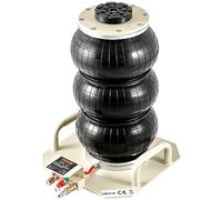 VEVOR Air Jack, 3 Ton/6600 lbs Triple Bag Air Jack, Air Bag Jack Lift Up to 450 mm, 3-5S Fast Lifting Pneumatic Jack, with Side Handles for Cars, Garages, Repair (White)