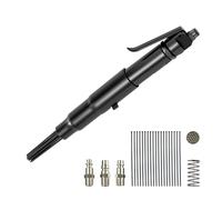 VEVOR Air Needle Scaler, 3400BPM Pneumatic Scaler for Rust Paint Removal - with 3-Speed Adjustment, 19 Hardened Needles & 3 Air Nozzle Connectors - Lightweight, Compact & Ergonomic Grip