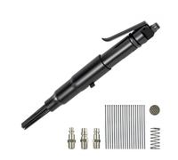 VEVOR Air Needle Scaler, 3400BPM Pneumatic Scaler for Rust Paint Removal - with 3-Speed Adjustment, 19 Hardened Needles & 3 Air Nozzle Connectors - Li