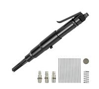 VEVOR Air Needle Scaler, 3400BPM Pneumatic Scaler for Rust Paint Removal - with 3-Speed Adjustment, 19 Hardened Needles & 3 Air Nozzle Connectors - Lightweight, Compact & Ergonomic Grip