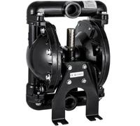 VEVOR Air-Operated Double Diaphragm Pump 1 inch Inlet Outlet Aluminum 24 GPM Max 120PSI for Industrial Use