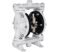 VEVOR Air-Operated Double Diaphragm Pump, Inlet & Outlet, Polypropylene Body, 9.46 L/min, PTFE Diaphragm Pneumatic Transfer Pump for Petroleum, Diesel