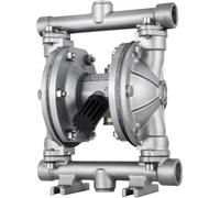 VEVOR Air-Operated Double Diaphragm Pump, Inlet & Outlet, Stainless Steel Body, 11.36 L/min, PTFE Diaphragm Pneumatic Transfer Pump for Petroleum, Die