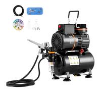 VEVOR Airbrush Kit Air Brush Set Kit with 3.5L Air Storage Tank Dual Fan Air Tank Compressor System with 0.3 mm Tip Airbrush Holder Color Mixing W