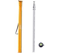 VEVOR Aluminum Grade Rod, 20-Feet/10ths 6 Sections Telescopic Measuring Rod,Double-Sided Scale 1/10ft Leveling Rod Stick, Aluminum Alloy Survey Rod w/