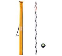 VEVOR Measuring Rod 5M Metric Telescopic Grade Rod CM/MM w/ Bubble Level & Bag