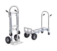 VEVOR Aluminum Hand Truck 2 in 1 Folding Dolly Cart 800 lbs Capacity Heavy Duty