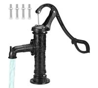 VEVOR Antique Well Hand Pitcher Pump, 22ft Maximum Lift, Cast Iron Manual Hand Water Pump with Ergonomic Handle NPT1-1/4" Easy Installation, Old Fashi