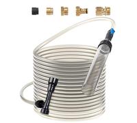 VEVOR Aquarium Vacuum Gravel Cleaner, 50 ft PVC Hose Fish Tank Vacuum Gravel Cleaner, Siphon Fish Tank Cleaner Vacuum, 3 Types of Brass Adapters, for Fish Tank Cleaning Gravel & Sand