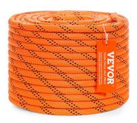 VEVOR Arborist Tree Climbing Rope Double Braid Polyester 3/8"/1 cm x 120'/36.6 m 48-Strand
