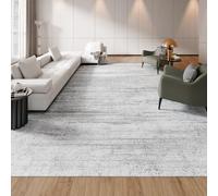 VEVOR Area Rug, 10 x 14 ft Large Washable Rug, Non-Slip and Tear-Resistant Soft Carpet, Pet & Child Friendly Modern Area Rugs, Indoor Mat for Bedroom, Office, Living Room, Kids Room, Entryway, Gray