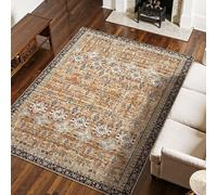 VEVOR Area Rug, 7.5 x 9.5 ft Large Washable Rug, Non-Slip and Tear-Resistant Soft Carpet, Pet & Child Friendly Vintage Area Rugs, Indoor Mat for