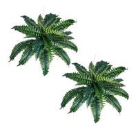 VEVOR Artificial Ferns 2 Pcs, Natural Spread Diameter 31-34 Inch, Large Hanging