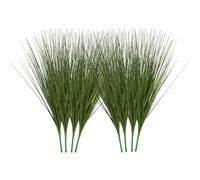VEVOR Artificial Grass Plant, 686mm Faux Onion Grass Fake Greenery Shrubs Plant, Premium PVC for Indoor Outdoor House Home Garden Office Room Décor, Housewarming, 8 Pack Green