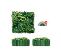 VEVOR Artificial Grass Wall Panels 12 PCS 20 x 20 inch 3D Greenery for Decor