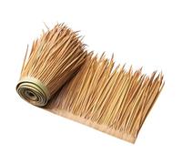 VEVOR Artificial Thatch Grass Roof, 1.3 x 32.8 ft Mexican Style Tiki Bar Hut Skirt Thatch Roofing Roll, Waterproof & Fire-Resistant, Palapa Duck Blind Grass for Patio Pool Beach Hawaiian Party Décor