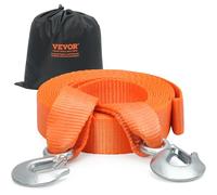 VEVOR ATV Car Tow Strap with Hooks 2"x20' 17000 lbs, Tow Straps with Safety Hooks, Car Heavy Duty Recovery Rope for Trucks Vehicles Towing Accessories, Tow Cable for for Roadside Recovery