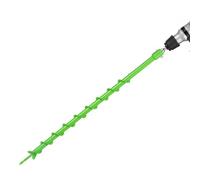 VEVOR Auger Drill Bit for Planting, Ø2.36" x 31.1" Spiral Drill Bit, Compatible with 0.78" ID Drive Drills, Heavy Duty Bulb Planter Tool, Post Hole Dr