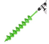 VEVOR Auger Drill Bit for Planting, Ø3.94" x 31.1" Spiral Drill Bit, Compatible with 0.78" ID Drive Drills, Heavy Duty Bulb Planter Tool, Post Hole Drilling Attachments for Garden Digger Fence