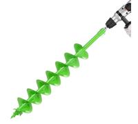 VEVOR Auger Drill Bit for Planting, Ø4.72" x 31.1" Spiral Drill Bit, Compatible with 0.78" ID Drive Drills, Heavy Duty Bulb Planter Tool, Post Hole Drilling Attachments for Garden Digger Fence