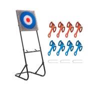 VEVOR Axe Throwing Game, Plastic Bristle Target with 8 Throwing Axes Set, Foldable Steel Frame, Easy to Store, Stable Placement for Indoor and Outdoor