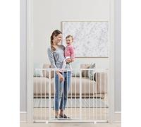 VEVOR Baby Gate, 26-48 Inches Adjustable Width, 36 Inches High Dog Gate, Easy Step Walk Thru, for Child Pet Security, Pressure Mount Kit, Wall Cups, One-Hand Open, for Stairs and Doorways, White