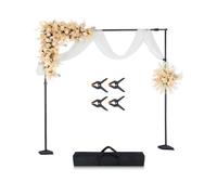 VEVOR Backdrop Stand, 8.5 x 10 ft Adjustable Photo Backdrop Stand Kit, Portable Background Backdrop Stand with 7 Crossbars, Heavy Duty Projector Screen Stand, for Wedding, Photo Video Studio & Party