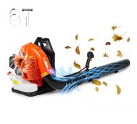 VEVOR Backpack Leaf Blower, 79CC 2-Cycle Gas Leaf Blower with 3L Fuel Tank, 930CFM Air Volume 184MPH Speed, Ideal for Lawn Care, Leaf Cleaning, and Snow Removal