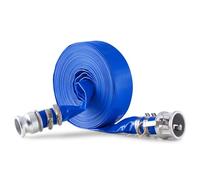 VEVOR Backwash Hose, 1.5 in x 50 ft, Blue PVC Hose, with Clamps, Camlock, Aluminum Fittings, Fit Various Pumps, for Sewage Treatment, Water Transportation and More Agricultural Purposes