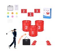 VEVOR Backyard Golf Game, 3 Holes, Golfing Game Practice Games, Golf Chipping Gaming for Family, Adults and Kids, Portable Outdoor Yard Golfing Games for Lawn, Yard, Camping, Park, Beach