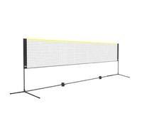 VEVOR Badminton Net, Height Adjustable Volleyball Net, 17ft Wide Foldable Pickleball Net, Portable Easy Setup Tennis Net Set with Poles, Stand and Carry Bag, for Kids Backyard Game Indoor Outdoor Use
