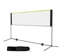 VEVOR Badminton Net, Stand and Carry Bag, Backyard Game Indoor Outdoor Use, Height Adjustable Volleyball Net, 10ft Wide Foldable Pickleball Net, Portable Easy Setup Tennis Net Set with Poles