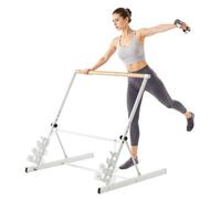 VEVOR Ballet Barre, Freestanding Portable Barre Bar, Home Fitness Exercise Equipment for Abs, Arms, Strength, and Cardio, Easy to Store Foldable Stretching Dance Bars, 4 Level Height Adjustable