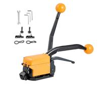 VEVOR Banding Strapping Kit, Heavy Duty A3 Steel Banding Sealer Tool | with Adjustable Width, Manual Metal Pallet Packaging Strapping Kit for Warehouse, Transportation, Industrial Bundling