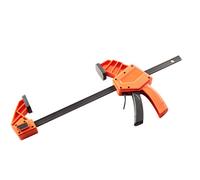 VEVOR Bar Clamps for Woodworking, 2-Pack 30.48 cm One-Handed Clamp/Spreader, Quick-Grip F-Clamp with 154 kg Load Limit, Premium Plastic and Carbon Steel, for Woodworking Metal Working, Orange + Black
