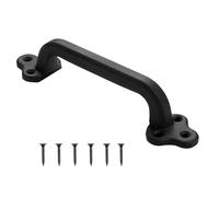 VEVOR Barn Door Handle, 9 in Rustic Fence Gate Handle, Rust-Resistant Coating, Heavy Duty Carbon Steel Outdoor Gate Handles, Easy to Install, Metal Sliding Door Pulls for Garage Shed Closet Pantry