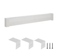 VEVOR Baseboard Heater Covers, Basic Series 1831 mm Standard Electric Heating Unit Front Cover for Home Improvement, Heavy-duty Steel, Easy Installation for Bedroom Replacing Old Cover, White