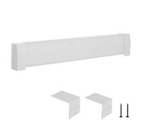 VEVOR Baseboard Heater Covers, Premium Series 1222 mm Standard Electric Heating Unit Front Cover for Home Improvement, Heavy-duty Steel, Easy Installation for Bedroom Replacing Old Cover, White