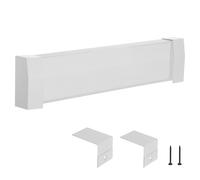 VEVOR Baseboard Heater Covers, Premium Series 917 mm Standard Electric Heating Unit Front Cover for Home Improvement, Heavy-duty Steel, Easy Installation for Bedroom Replacing Old Cover, White