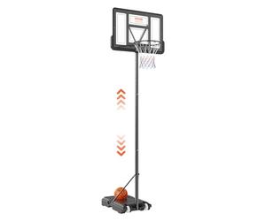 VEVOR Basketball Hoop, 4-10 ft Adjustable Height Portable Backboard System, 44 inch Basketball Hoop & Goal, Kids & Adults Basketball Set with Wheels, Stand, and Fillable Base, for Outdoor/Indoor