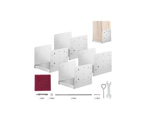 Vevor BBLZDZBXG4PCX3EMMV0 8 x 8 in. Stainless Steel Adjustable Post Anchor Bracket