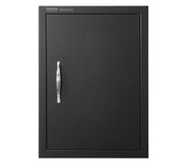 VEVOR BBQ Access Door, 16x22 Inch, Black, Outdoor Kitchen Door