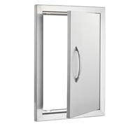 Vevor Bbq Access Door 355X508mm Single Ss Flush Mount W/handle For Bbq Island Grilling Station