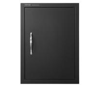 VEVOR BBQ Access Door, 16x22 Inch, Black, Outdoor Kitchen Door