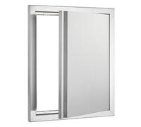 VEVOR BBQ Access Door, 457x533 mm Single Outdoor Kitchen Door, Stainless Steel Flush Mount Door, Wall Vertical Door with Recessed Handle, for BBQ Island, Grilling Station, Outside Cabinet